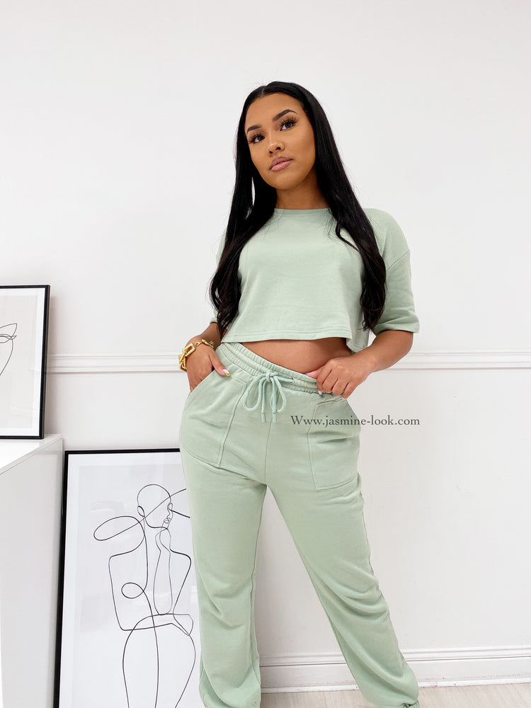 Crop top Jogger Green