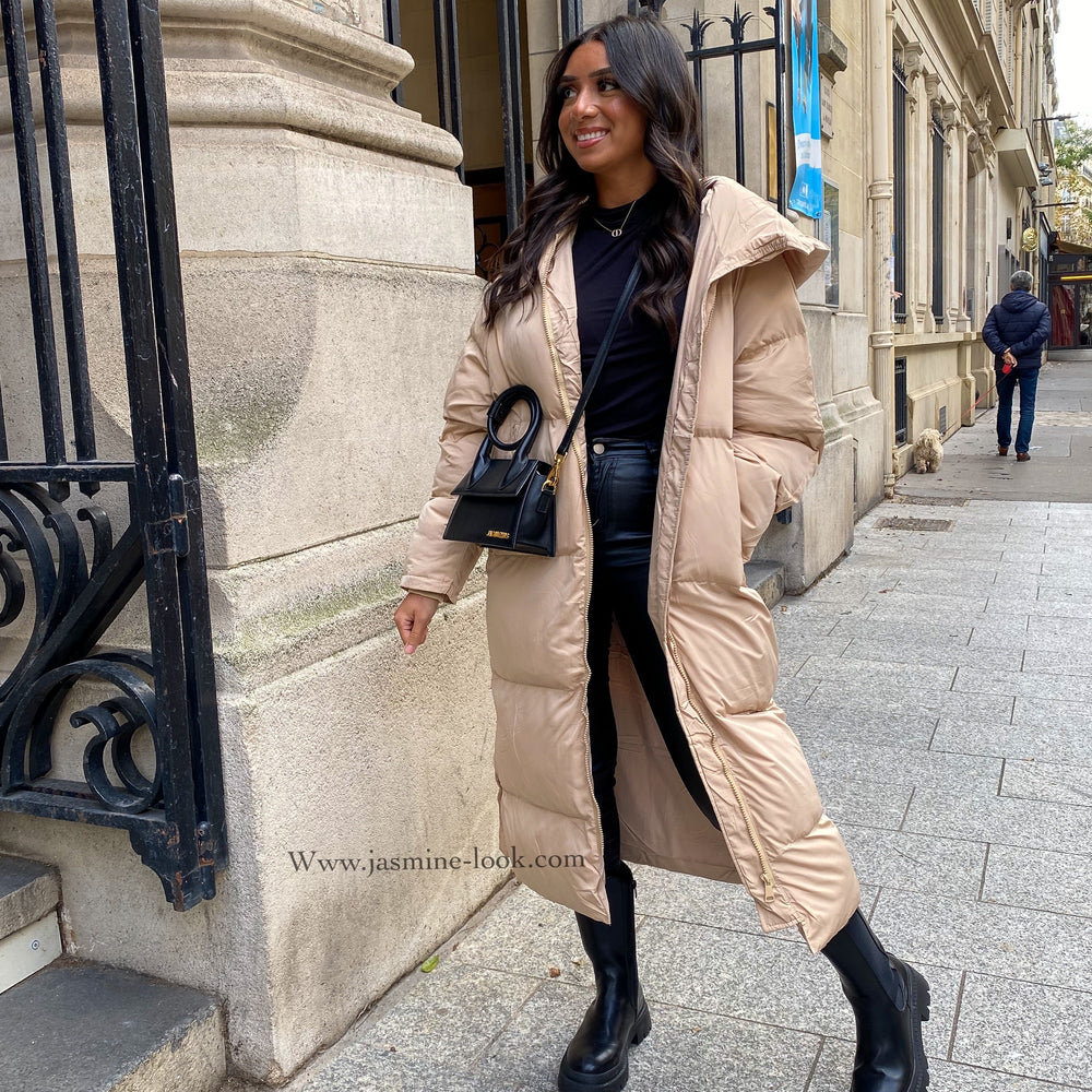 Doudoune Maxi beige/Camel