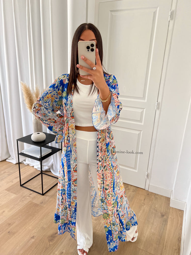 Kimono Asia bleu