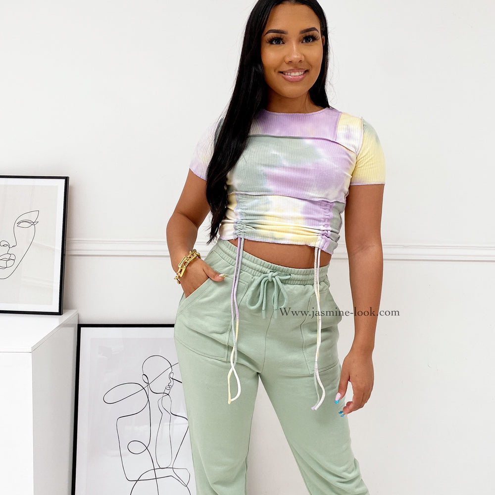 Lilac tie dye top