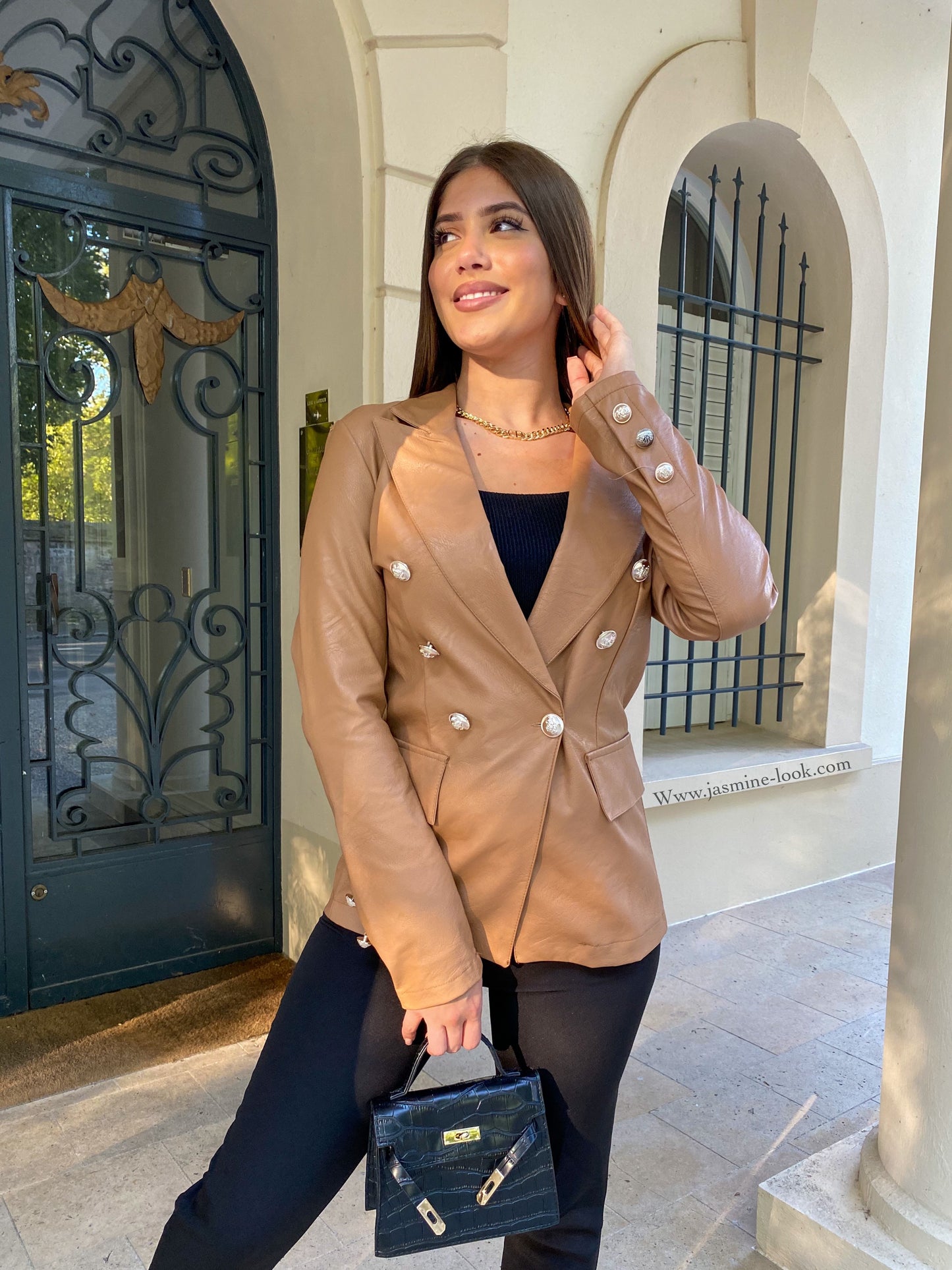 Balma Faux Camel Blazer