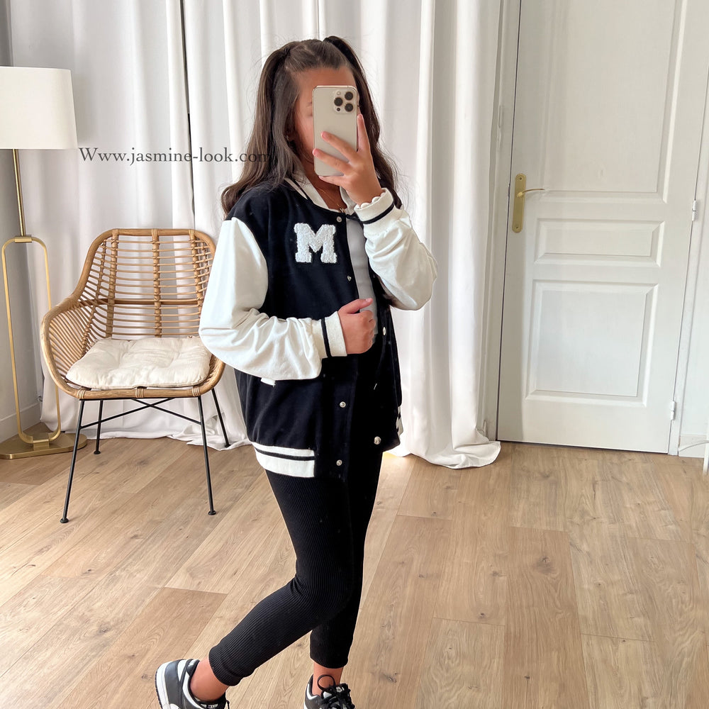 Veste University Noire Kids
