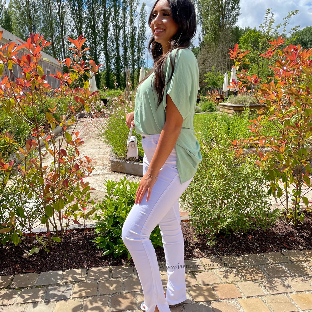 Fenty white slim jeans