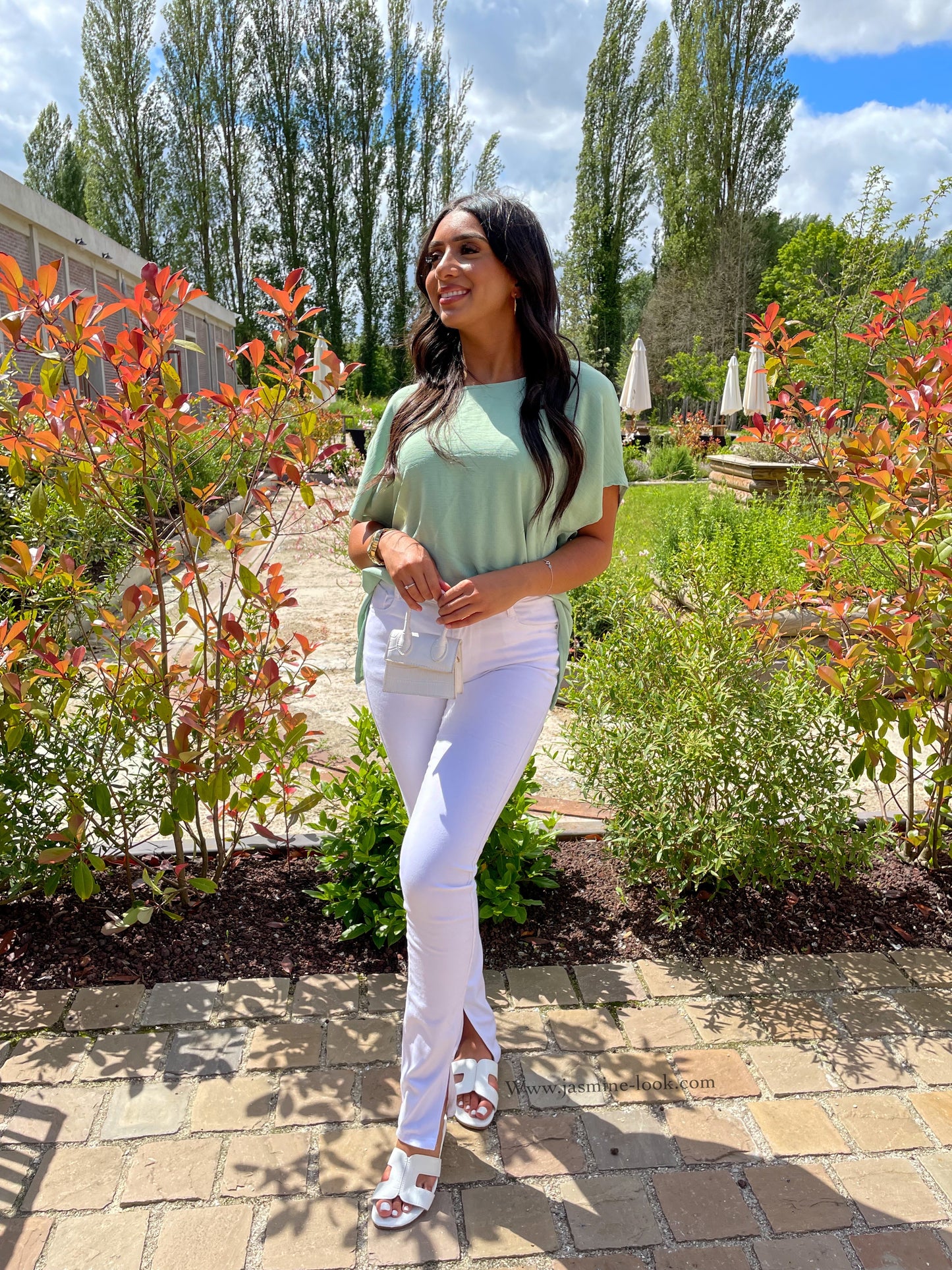 Fenty white slim jeans