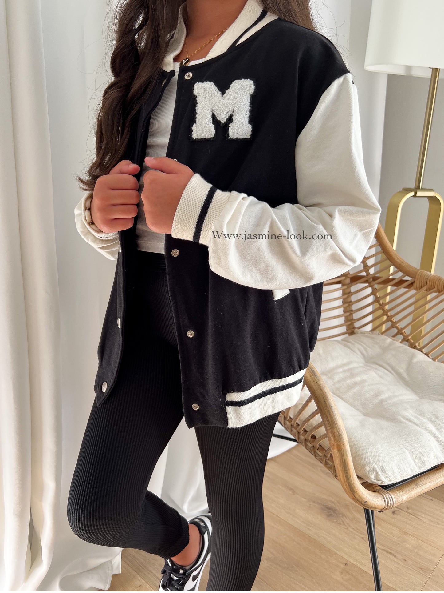 Kids Black University Jacket