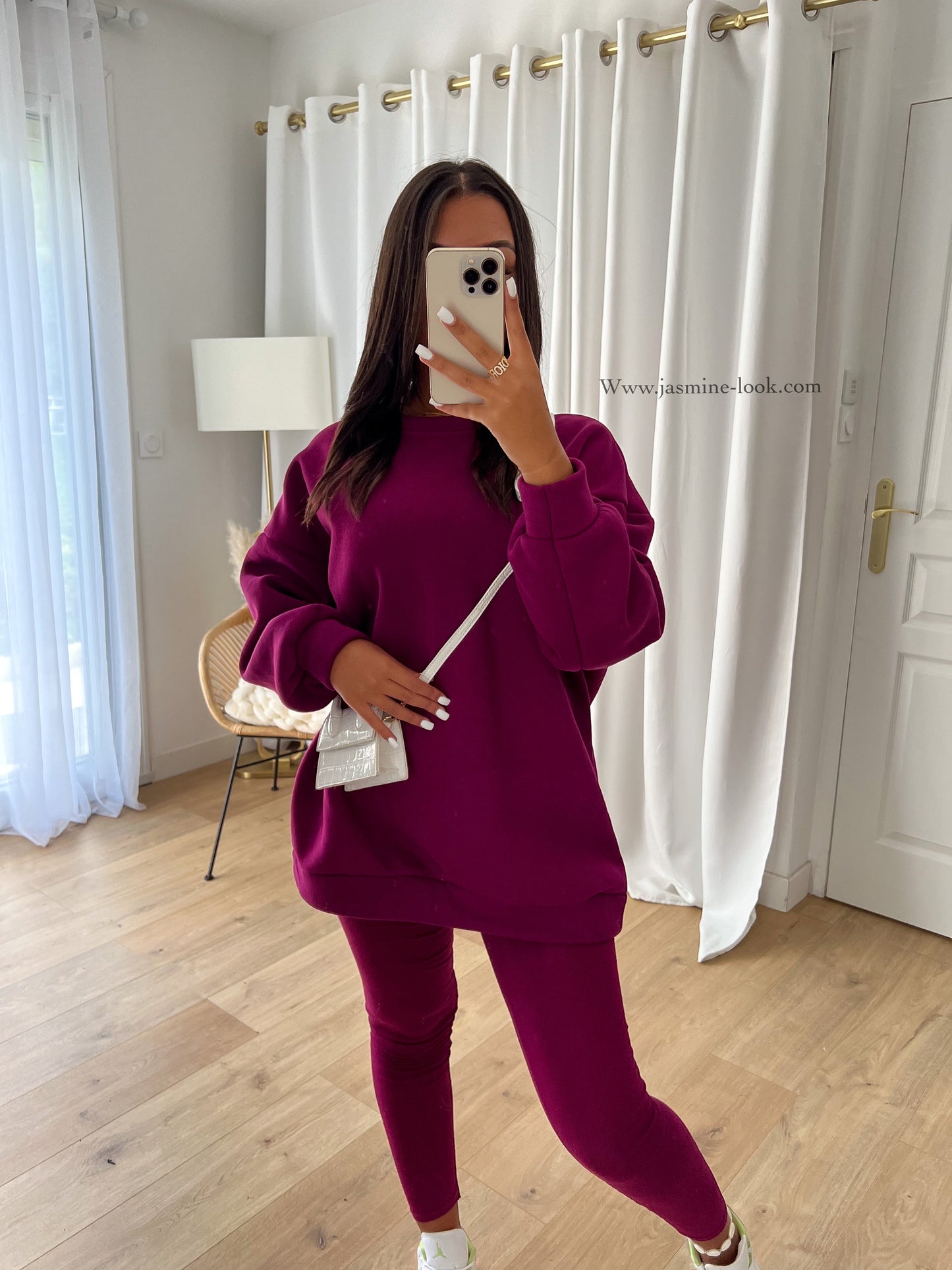 Plum Sweat&amp;leggings Set