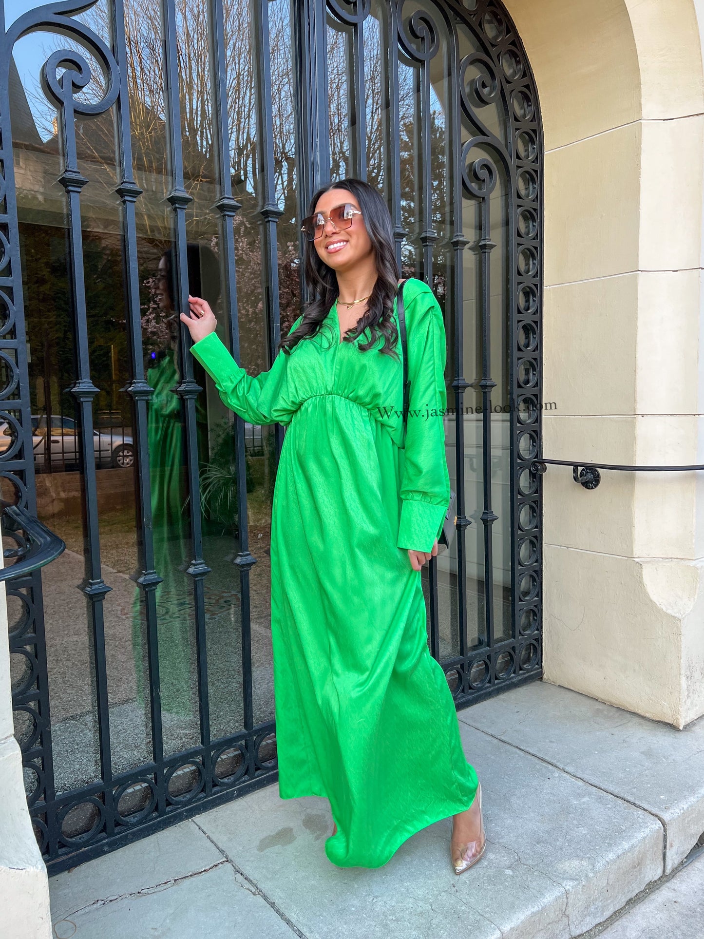 Siya green long dress