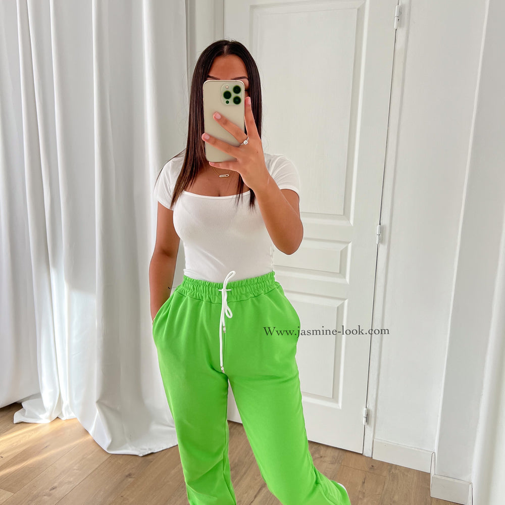 Jogger vert pomme