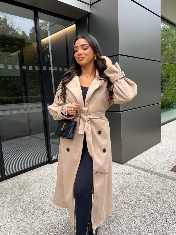 Manteau Trench taupe