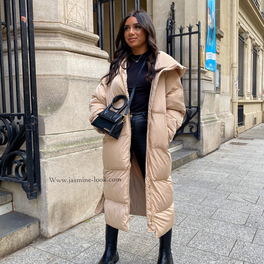 Doudoune Maxi beige/Camel