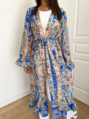 Kimono Asia bleu
