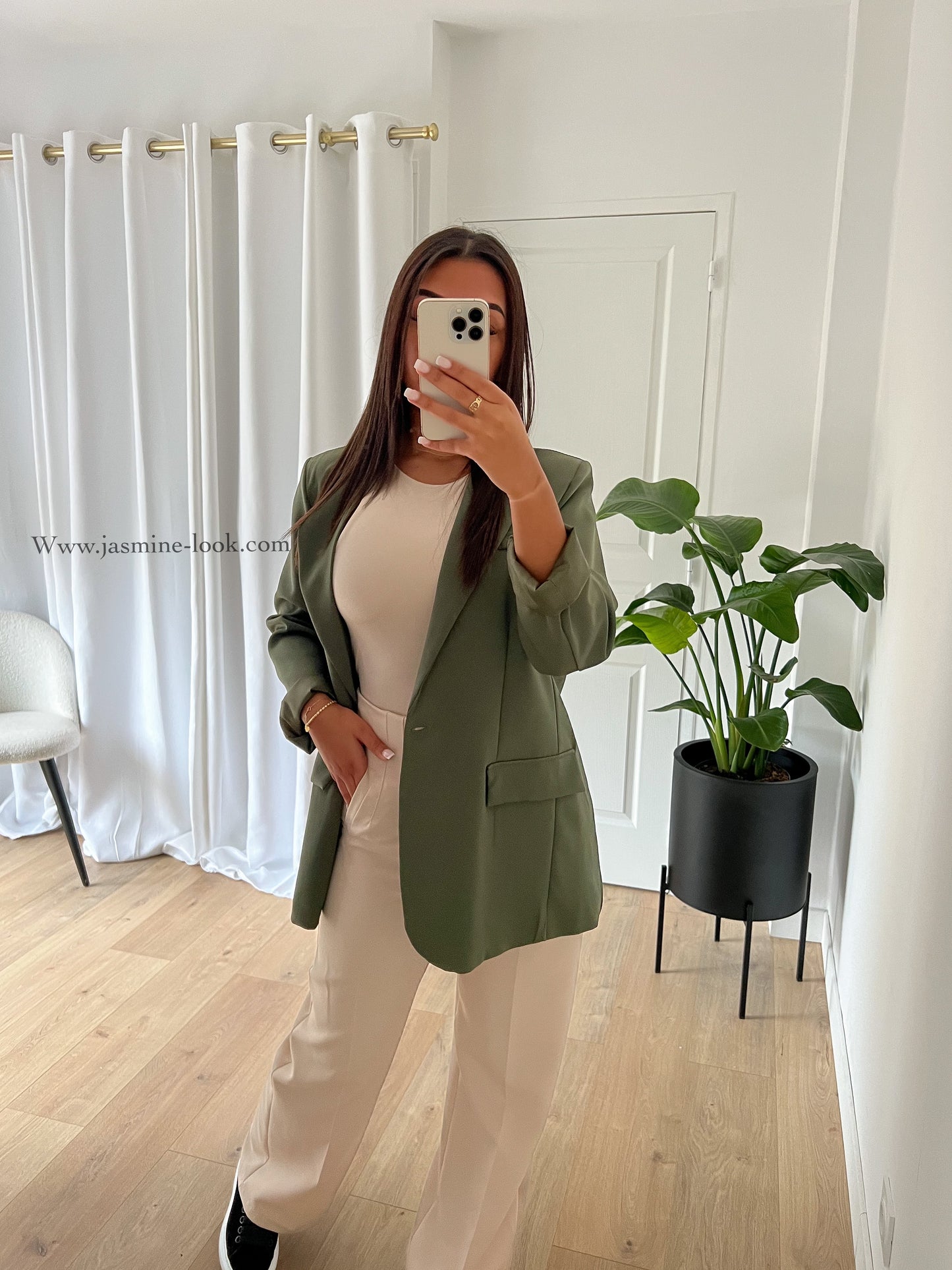 Oversized Khaki Blazer