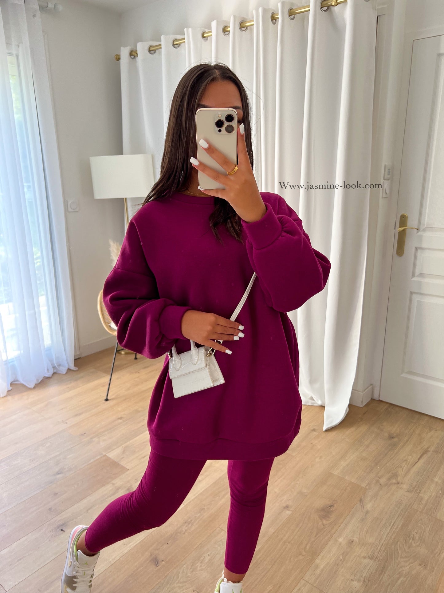 Plum Sweat&amp;leggings Set