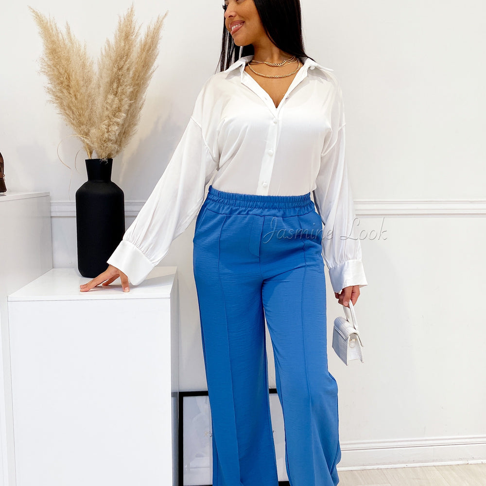 Pantalon Fluide Marina blue