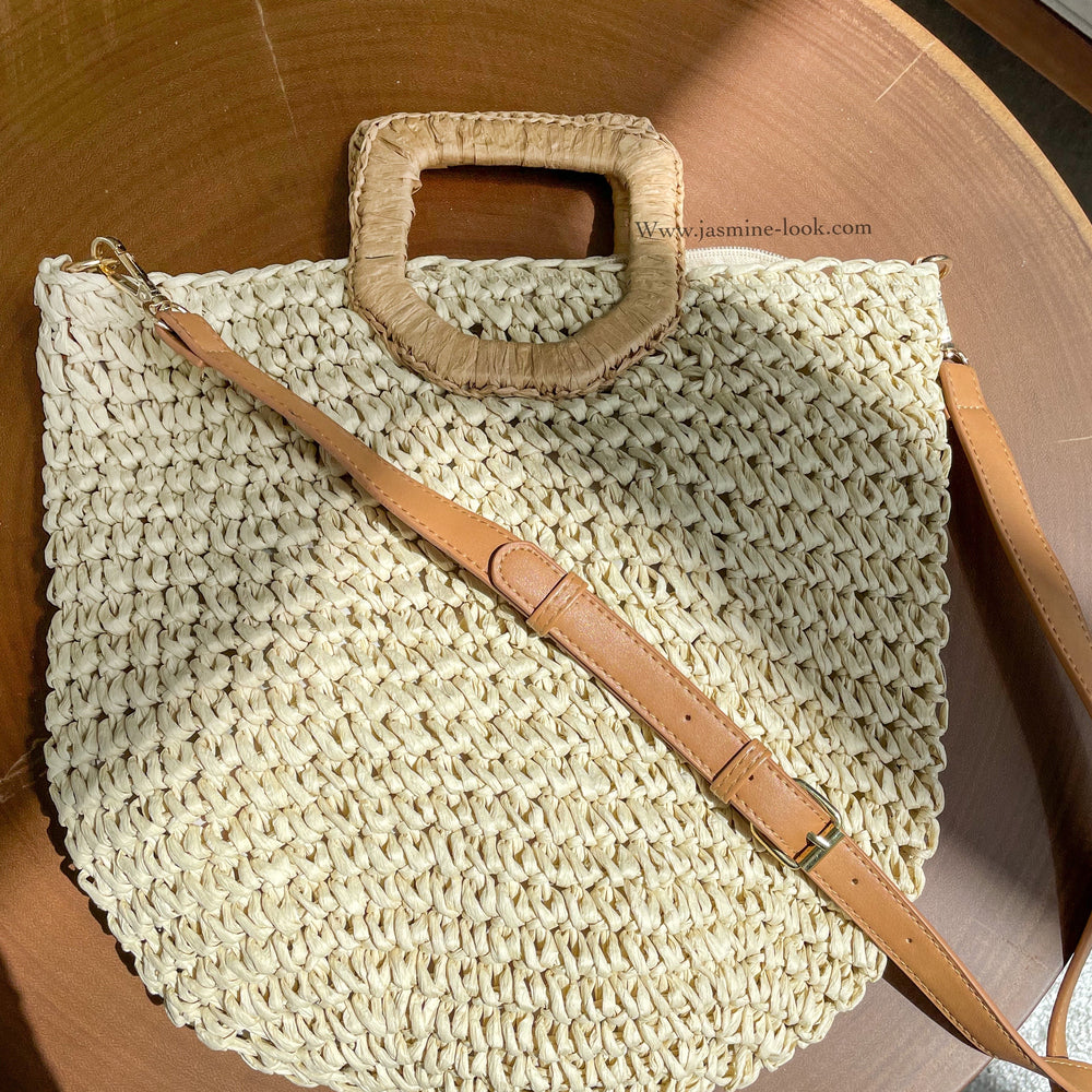 Wicker tote bag