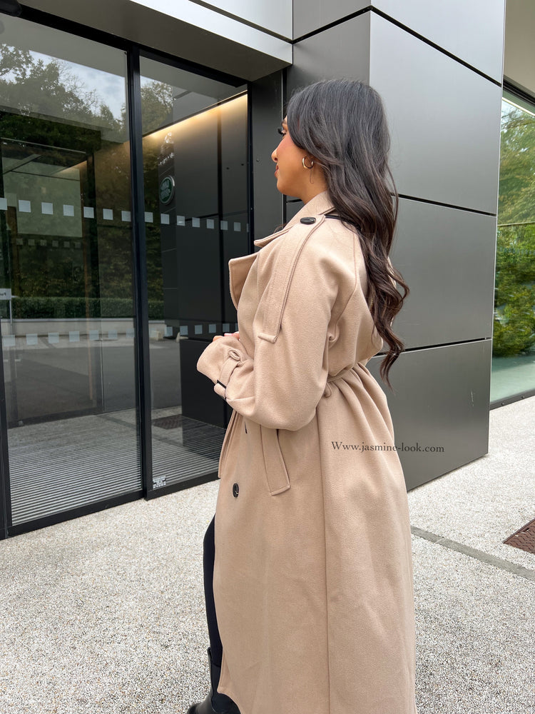 Manteau Trench taupe