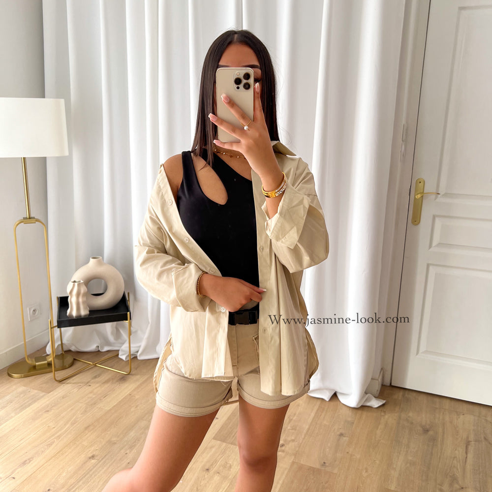Chemise basica Beige
