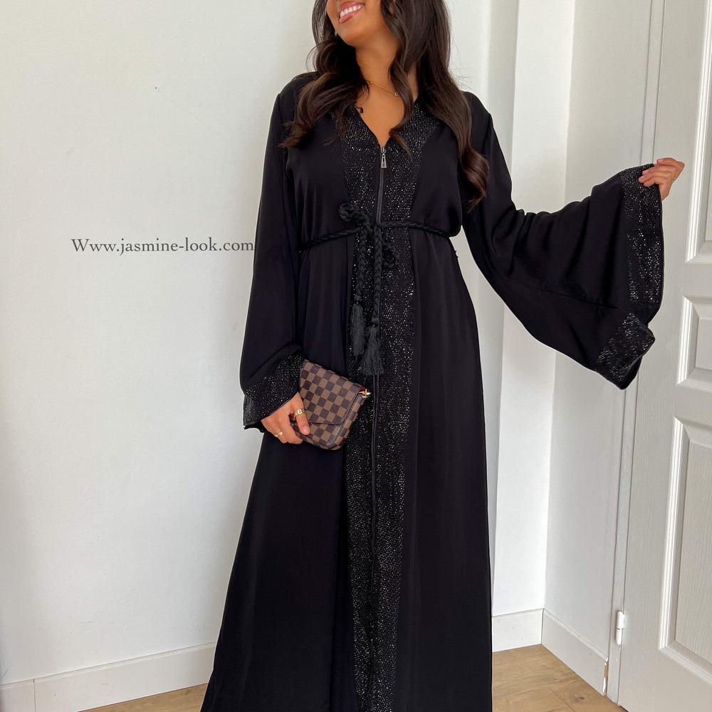 Abaya Qatar strass