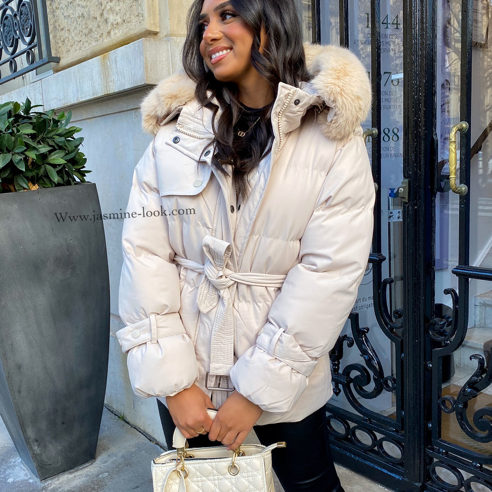 Doudoune Fur beige