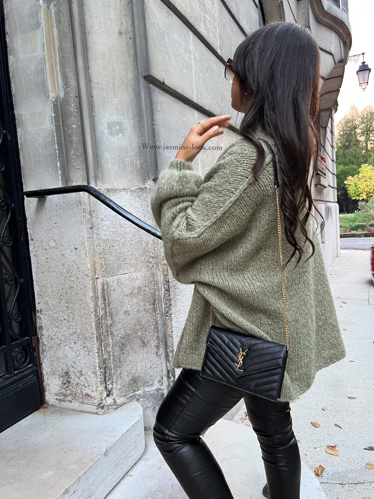 Khaki Green Cocoon Sweater